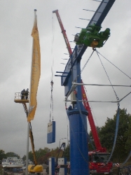 Neuer Kran im Winterlager f&uuml;r Ihr Boot/Yacht in Berlin/direkt am Teltowkanal frei